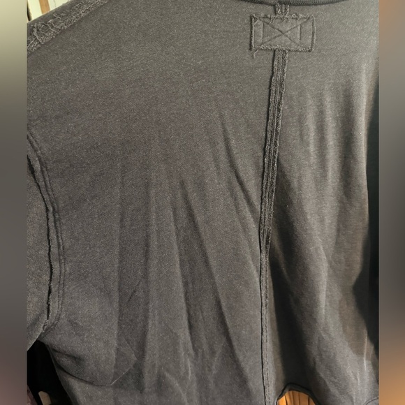 EUC Free People Venice V-Neck Sweatshirt Charcoal Size Med - Picture 6 of 7